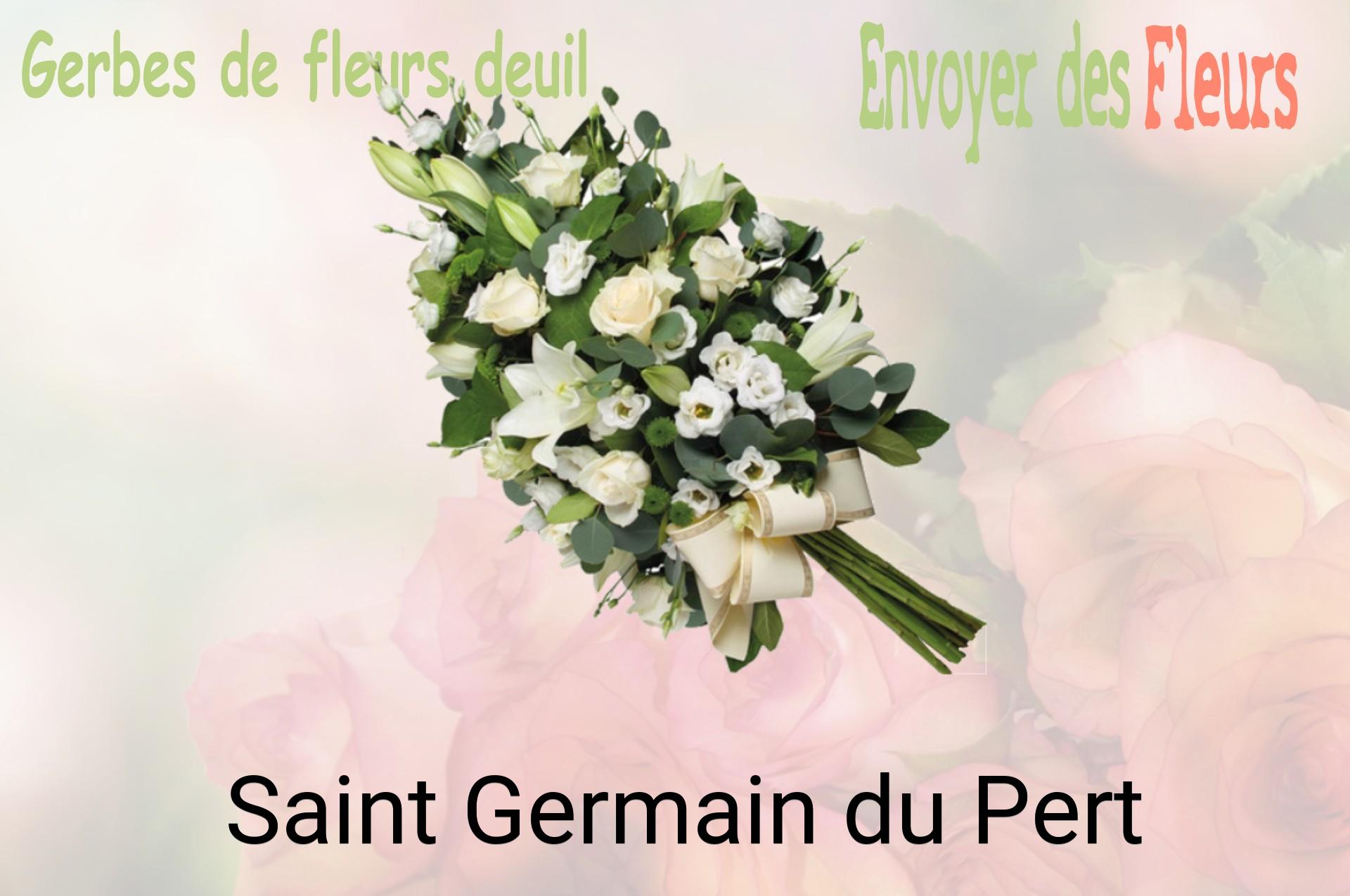 Gerbe de fleurs de deuil livrée à Saint-Germain-du-Pert
